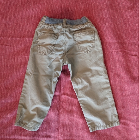 Carter's toddler khaki elastic waist pants 24 MOS - Picture 3 of 3